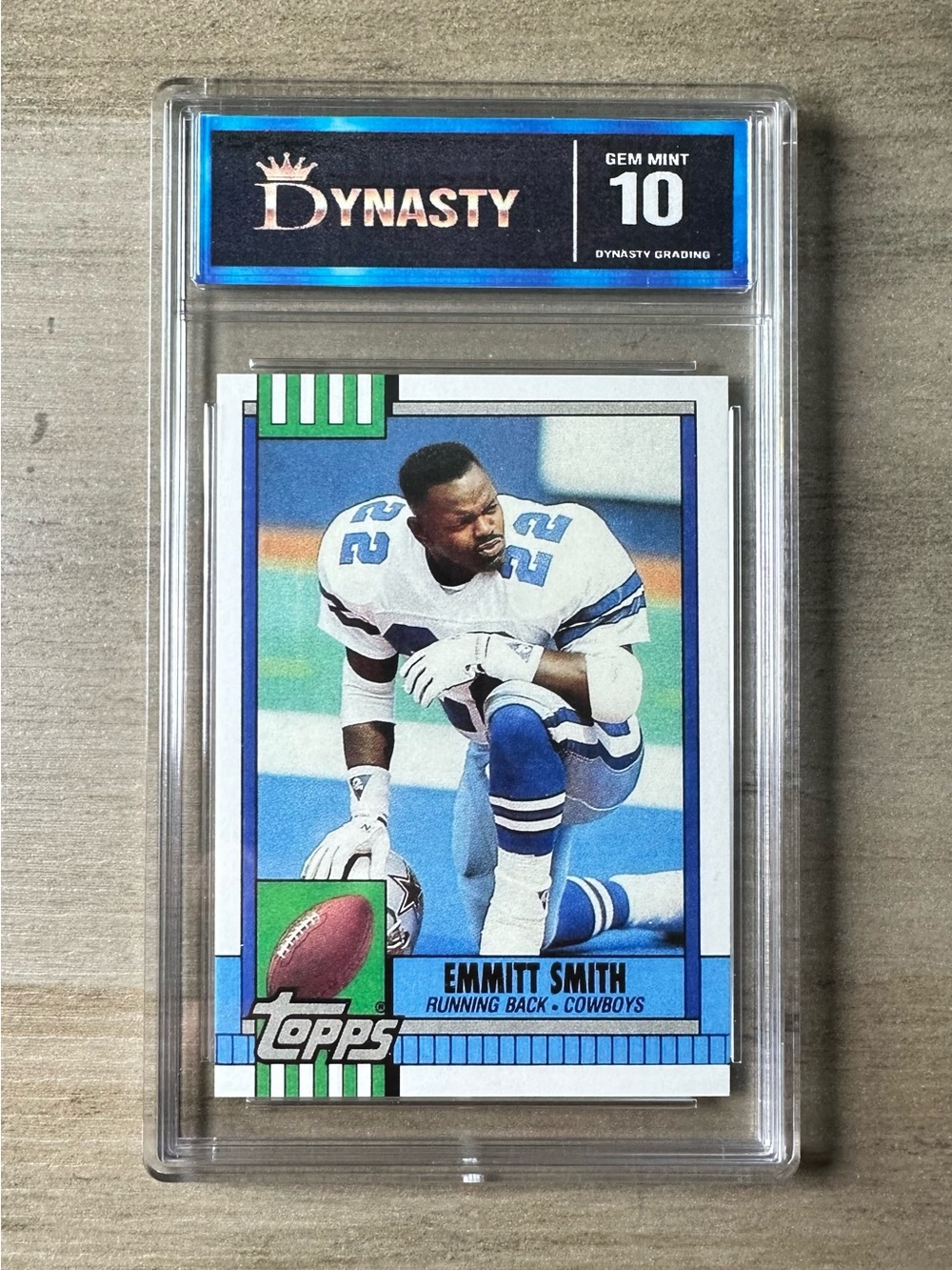 Emmitt Smith Rookie 1990 Topps #27T Gem Mint 10 Novelty Card.